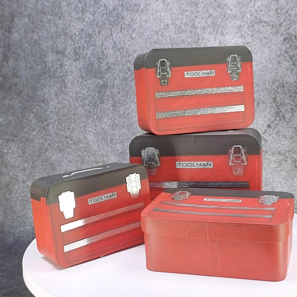 Toolbox Nested Boxes Set of 4 Decorative Toolman‎ Faux Toolbox Design